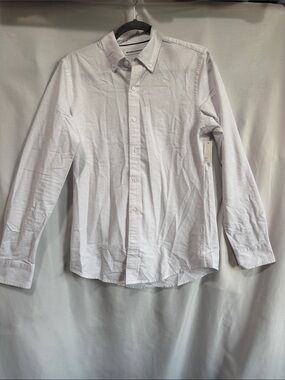 Amazon Essentials Men's White Button-Down Oxford Shirt XS164